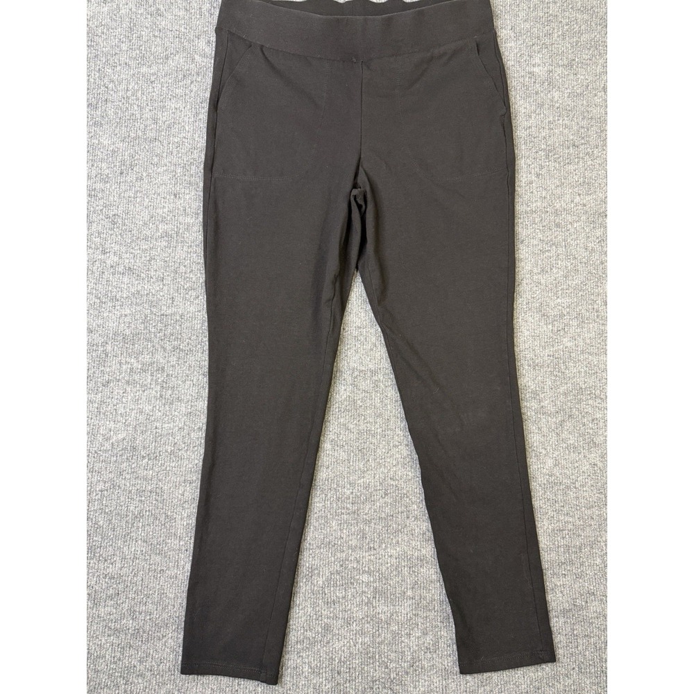 Torrid Women's Black Pull On Leggings Size 1X Pockets Stretch Pants front pocket